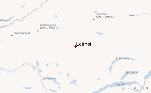 Leirhøi Location Map