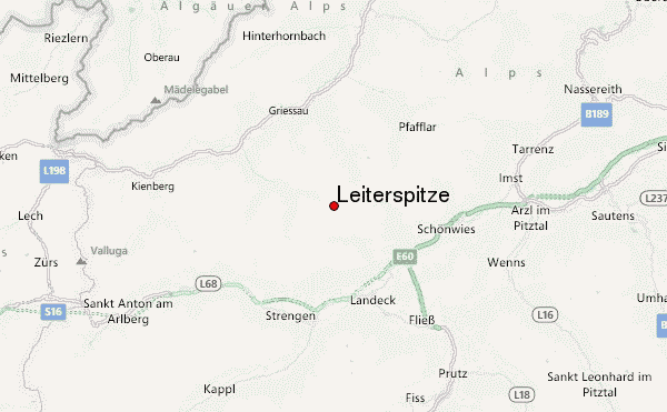 Leiterspitze Location Map
