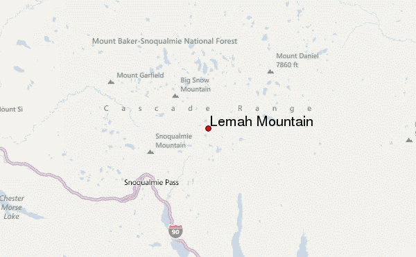 Lemah Mountain Location Map