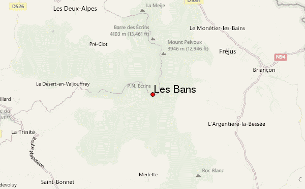 Les Bans Location Map