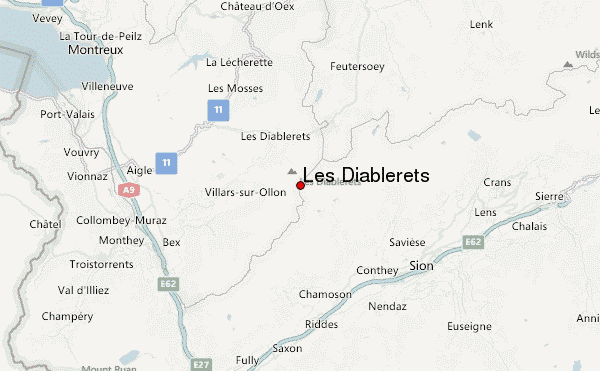 Les Diablerets Location Map