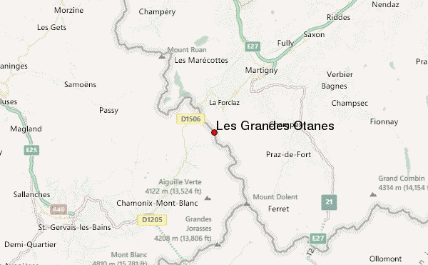 Les Grandes Otanes Location Map