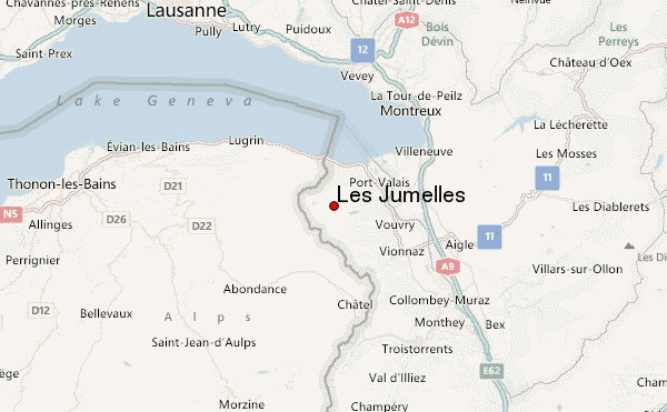 Les Jumelles Location Map