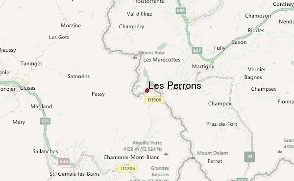 Les Perrons Location Map