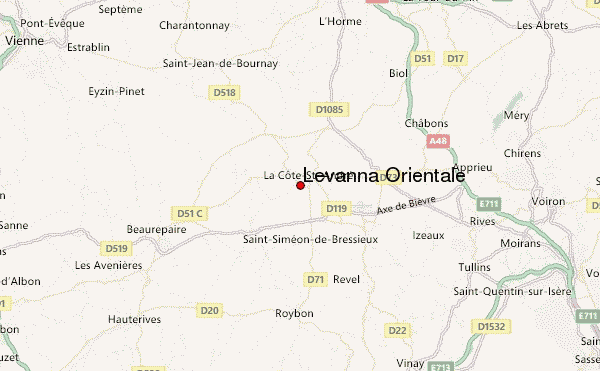 Levanna Orientale Location Map