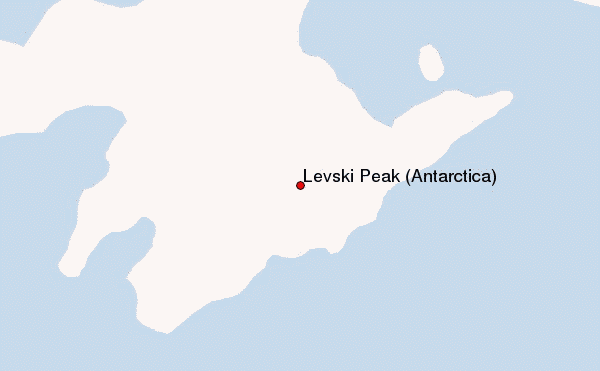 Levski Peak (Antarctica) Location Map