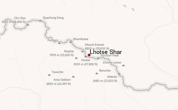 Lhotse Shar Location Map