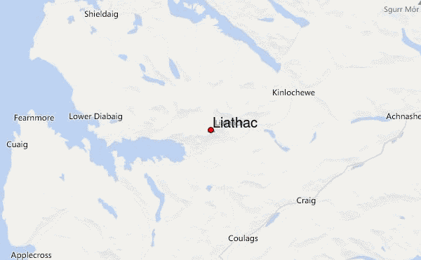 Liathac Location Map