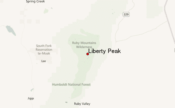 Liberty Peak Location Map