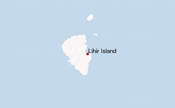 Lihir Island Location Map
