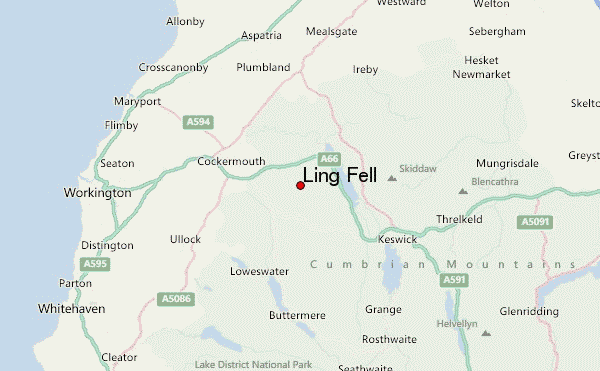 Ling Fell Location Map