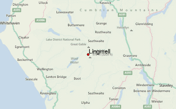 Lingmell Location Map