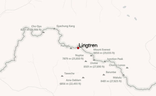 Lingtren Location Map
