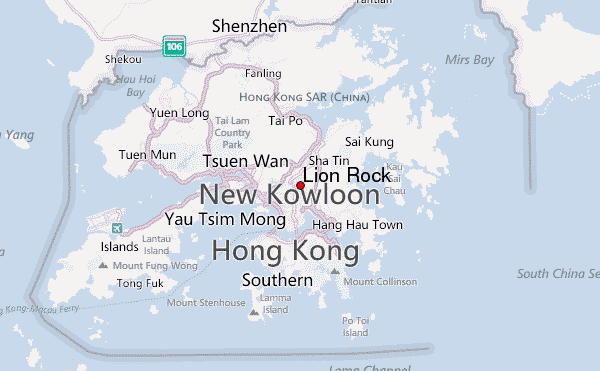 Lion Rock Location Map