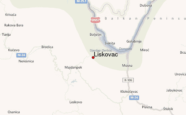 Liškovac Location Map