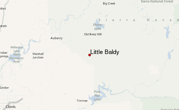 Little Baldy Location Map