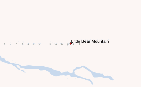 Little Bear Mountain Location Map