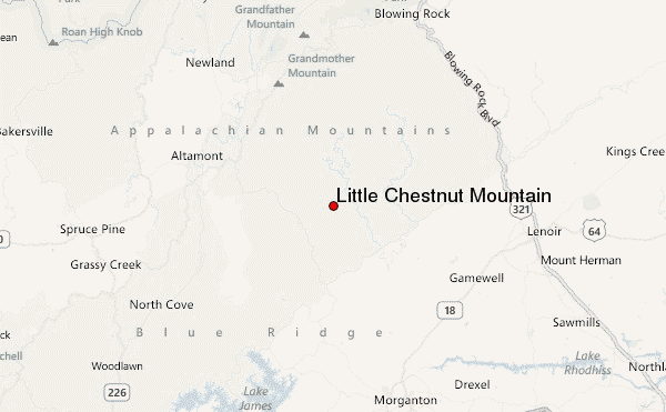 Little Chestnut Mountain Location Map