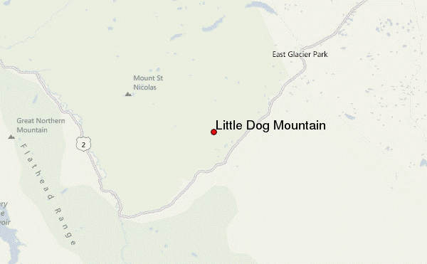 Little Dog Mountain Location Map