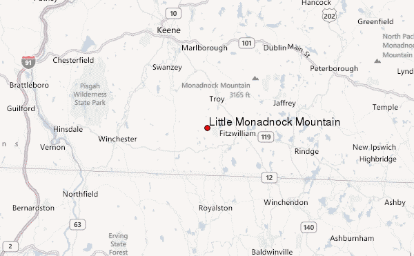 Little Monadnock Mountain Location Map