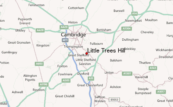 Little Trees Hill Location Map