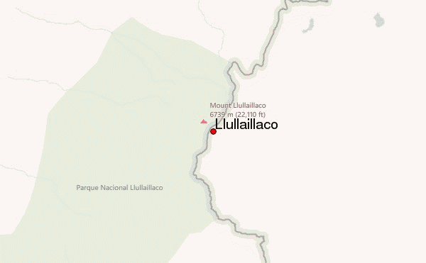 Llullaillaco Location Map