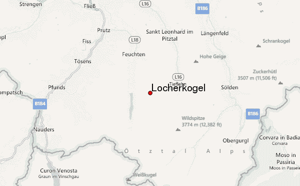 Löcherkogel Location Map