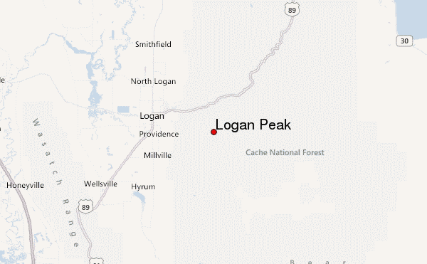 Logan Peak Location Map