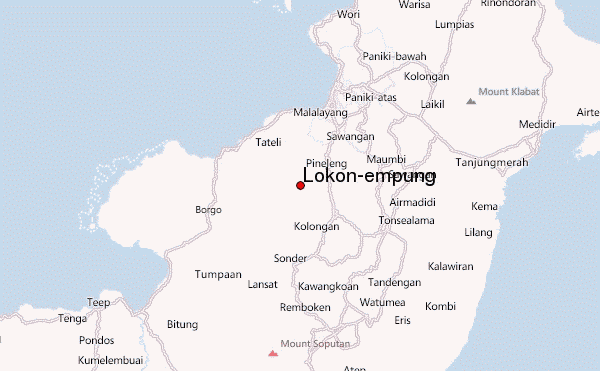 Lokon-empung Location Map