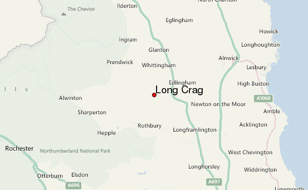Long Crag Location Map