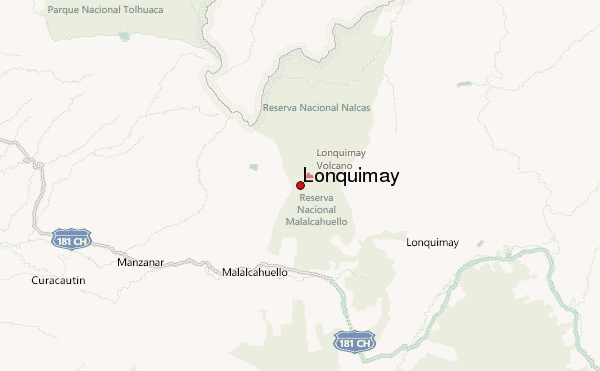 Lonquimay Location Map