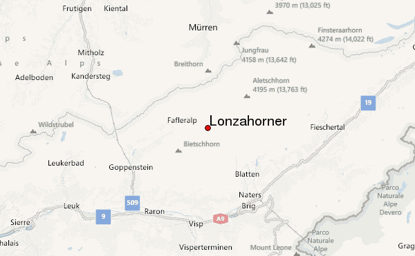 Lonzahörner Location Map