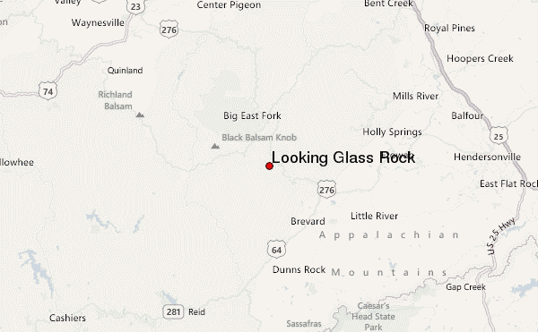 Looking Glass Rock Location Map