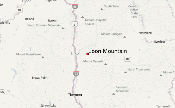 Loon Mountain Location Map