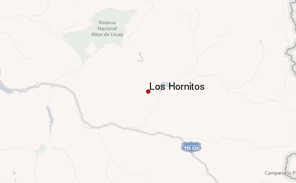 Los Hornitos Location Map