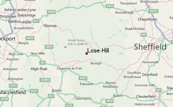 Lose Hill Location Map
