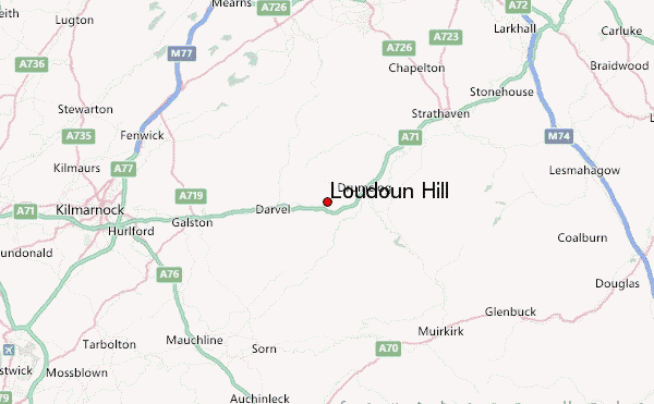 Loudoun Hill Location Map