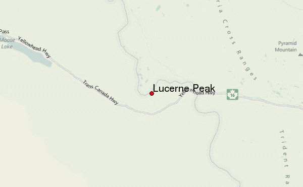 Lucerne Peak Location Map