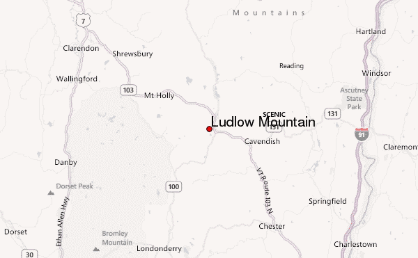 Ludlow Mountain Location Map