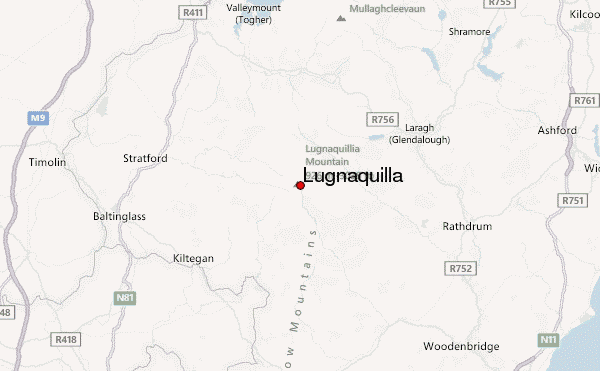 Lugnaquilla Location Map