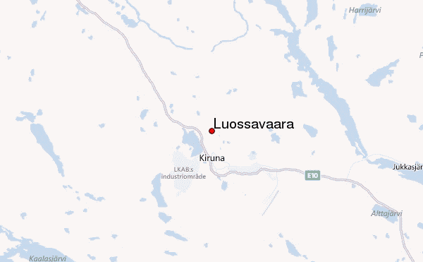 Luossavaara Location Map