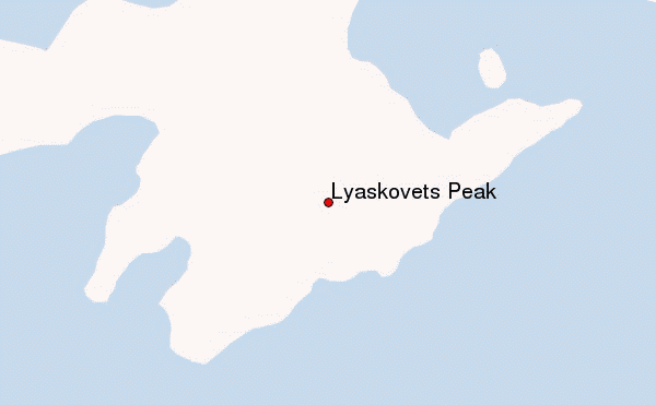 Lyaskovets Peak Location Map