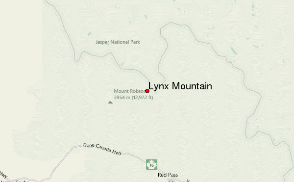 Lynx Mountain Location Map
