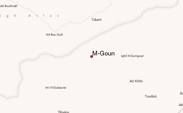 M'Goun Location Map