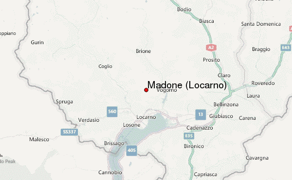 Madone (Locarno) Location Map