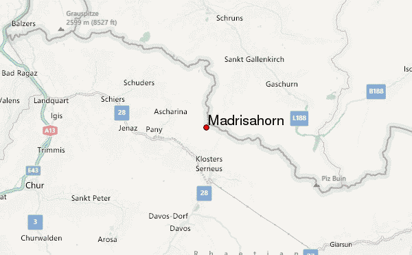 Madrisahorn Location Map