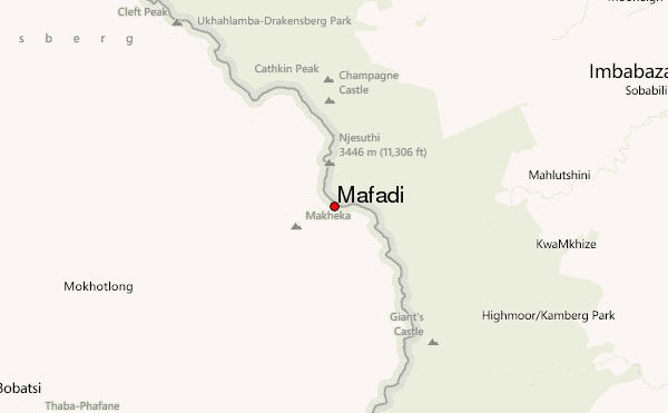 Mafadi Location Map