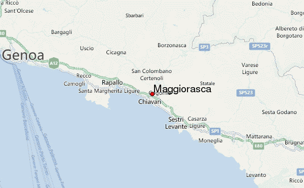Maggiorasca Location Map