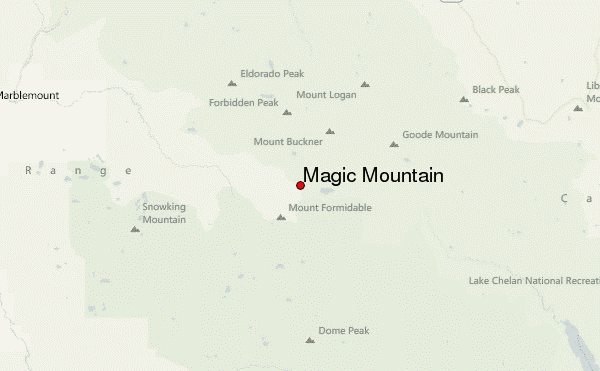 Magic Mountain Location Map