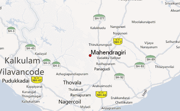 Mahendragiri Location Map